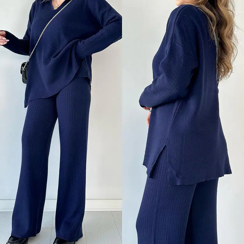 2023 Autumn Fashion Loose Knit Two-Piece Set for Women