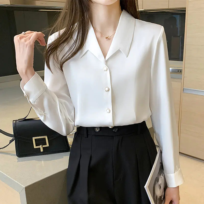 Sleek Satin Shirt for Stylish Women