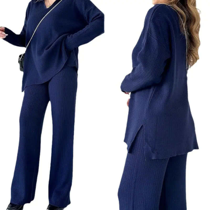 2023 Autumn Fashion Loose Knit Two-Piece Set for Women