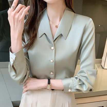 Sleek Satin Shirt for Stylish Women